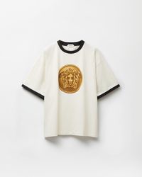 Versace - Printed Cotton-Jersey Regular T-Shirt - Lyst