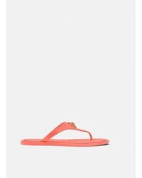 Versace - Alia Flat Rubber Sandals - Lyst