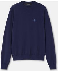 Versace - Wool-Blend Knit Sweater - Lyst
