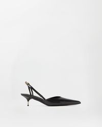 Versace - Nyx Leather Slingbacks 50 Mm - Lyst