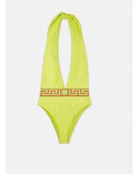 Versace - Greca Border One-piece Swimsuit - Lyst