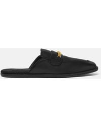 Versace - Medusa Leather Slippers - Lyst