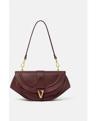Versace - Virtus Leather Shoulder Bag - Lyst