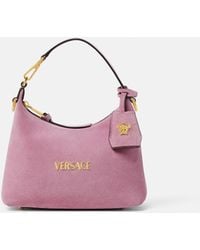 Versace - Tag Borsa Hobo Scamosciata - Lyst