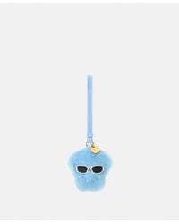 Versace - Medusa Fluffy Shearling Charm - Lyst
