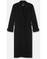 Versace - Wool-Cashmere Belted Coat - Lyst