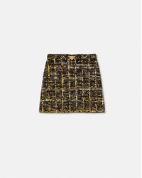 Versace - A-Linien-Minirock Aus Tweed - Lyst
