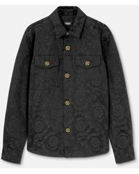 Versace - Jacquard Cotton Overshirt - Lyst