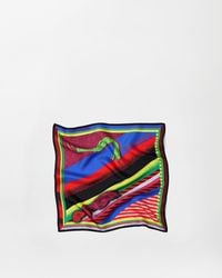 Versace - Printed Silk Twill Scarf 55 Cm - Lyst