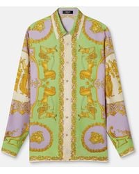 Versace - Silk Shirt With Print - Lyst