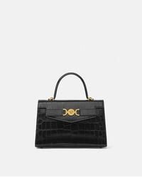 Versace - Croc-effect Medusa '95 Handbag - Lyst