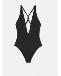 Versace - Safety Pin Badeanzug - Lyst
