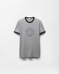 Versace - Printed Cotton-Jersey Slim T-Shirt - Lyst