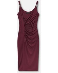 Versace - Robe Mi-Longue En Jersey Viscose - Lyst