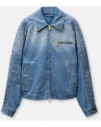 Versace - Blusón Vaquero Con Cremallera - Lyst