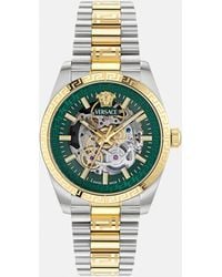 Versace - Millenyium Automatic Skeleton Watch - Lyst