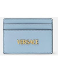 Versace - Tag Leather Card Holder - Lyst