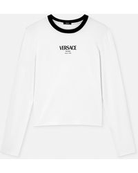 Versace - Stretch Viscose-Jersey T-Shirt - Lyst