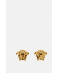 Versace - Orecchini A Bottone La Medusa - Lyst