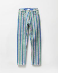 Versace - Vaqueros Rectos Con Rayas - Lyst
