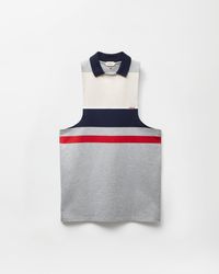 Versace - Striped Cotton-Jersey Mini Dress - Lyst
