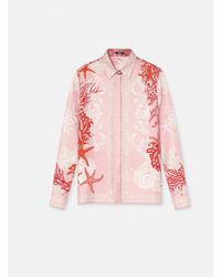 Versace - Barocco Sea Silk Shirt - Lyst