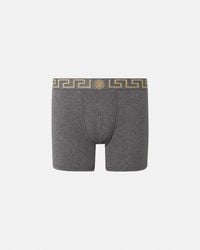 Versace - Boxer Long À Bordure Greca - Lyst