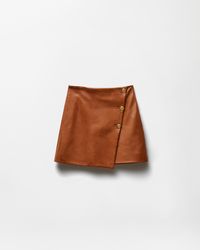 Versace - Nappa Plongé Mini Skirt - Lyst