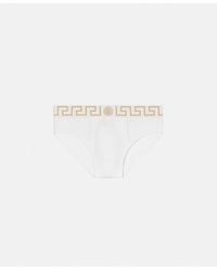 Versace - Slip À Bordure Greca - Lyst