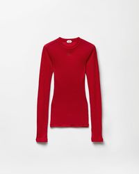 Versace - Logo-Embroidered Wool Knit T-Shirt - Lyst