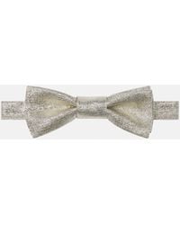 Versace - Metallic Viscose-Blend Bow Tie - Lyst