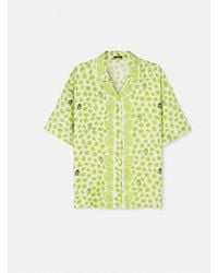 Versace - Camisa De Seda Strawberry Garden - Lyst