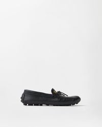 Versace - Robin Mocassins Driver En Cuir - Lyst