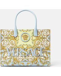 Versace - La Medusa Printed Large Canvas Tote - Lyst