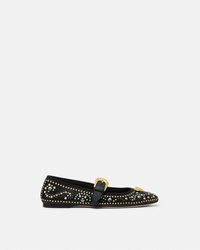 Versace - Studded La Medusa Ballerinas - Lyst
