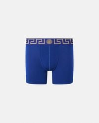 Versace - Boxer Long À Bordure Greca - Lyst
