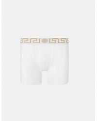 Versace - Boxer Long À Bordure Greca - Lyst