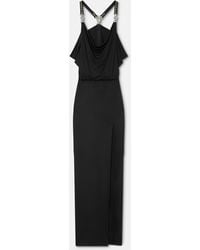 Versace - Viscose-Jersey Gathered Gown - Lyst