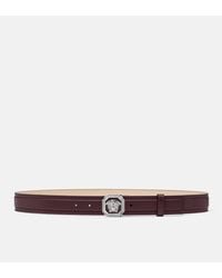 Versace - La Medusa Leather Belt 1.4" - Lyst