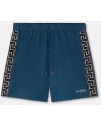 Versace - Jacquard Swim Boardshorts - Lyst