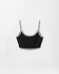 Versace - Viscose-Blend Jacquard Crop Top - Lyst