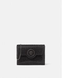 Versace - La Medusa Bolso Clutch De Satén Con Adornos - Lyst