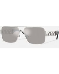 Versace - Occhiali Da Sole Navigator Greca - Lyst