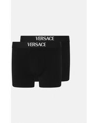 Versace - Cotton-Jersey Long Trunks 2-Pack - Lyst