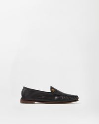 Versace - Guanto Leather Loafers - Lyst