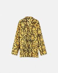 Versace - Barocco Silk Pajama Top - Lyst