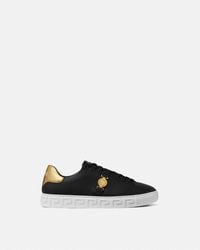Versace - Leather Sports Shoes - Lyst