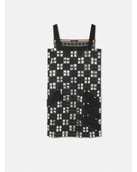 Versace - Embroidered Macramé Shift Mini Dress - Lyst