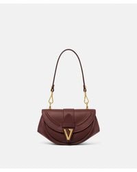 Versace - Virtus Small Leather Shoulder Bag - Lyst