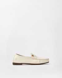 Versace - Guanto Leather Loafers - Lyst